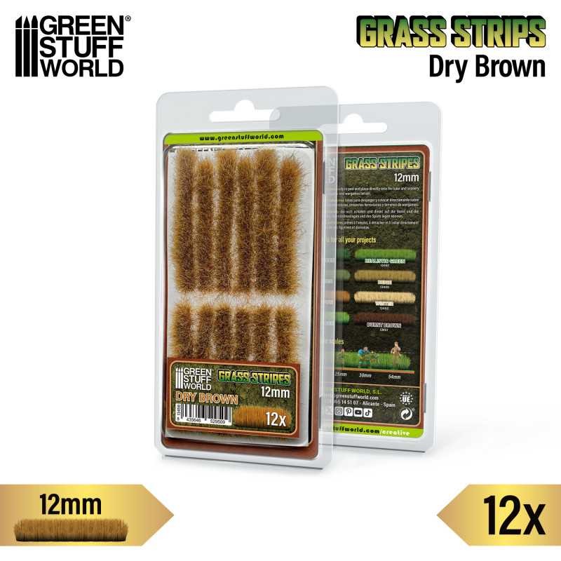 GREEN STUFF WORLD 13450 Grass Strips 12 mm - Dry Brown