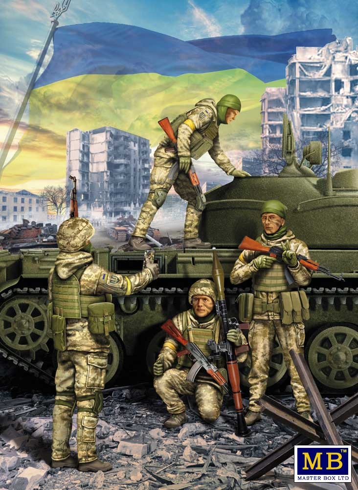 MASTER BOX 1/35 35223 Ukrainian Soldiers, Defence of Kyiv, March 2022