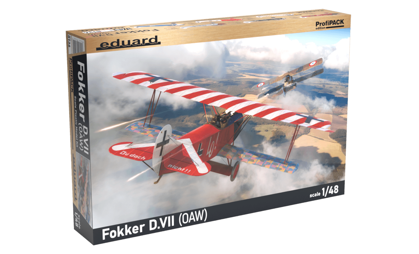 EDUARD 8136 1/48 Fokker D. VII (OAW) SAVAŞ UÇAĞI MAKETİ