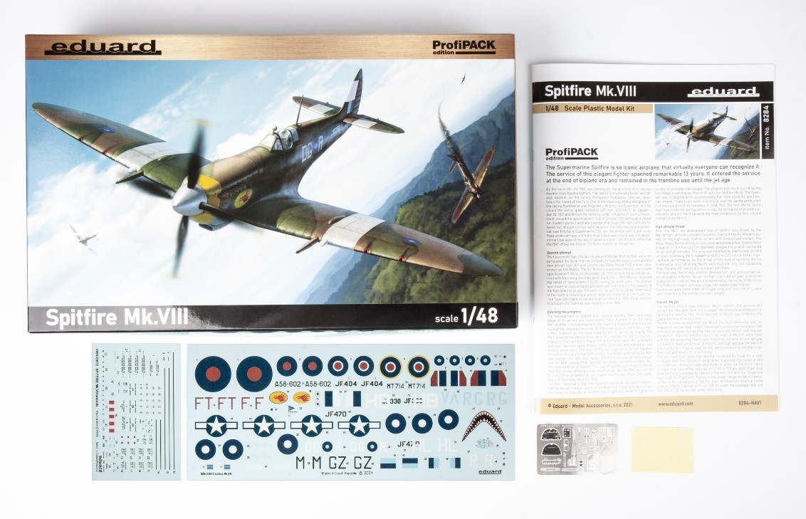 EDUARD 8284 1/48 Spitfire Mk. VIII SAVAŞ UÇAĞI MAKETİ