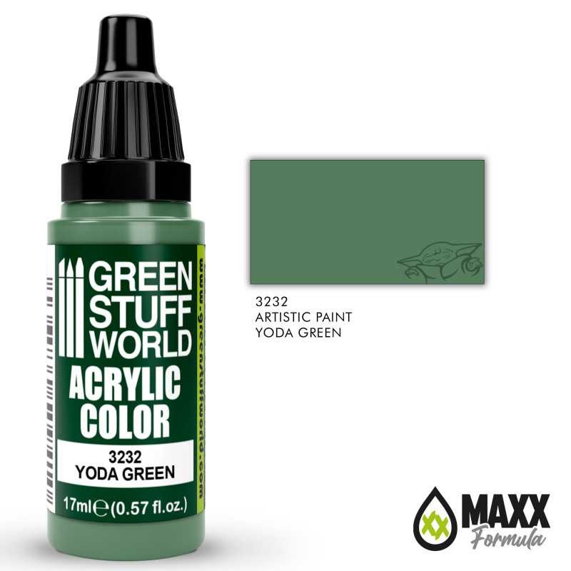 GREEN STUFF WORLD 3232 Acrylic Color YODA GREEN MAKET BOYASI
