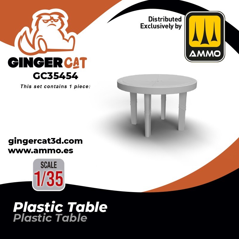 Ginger Cat 35454 1/35 Plastic Table (1pcs) Reçine Detay Seti