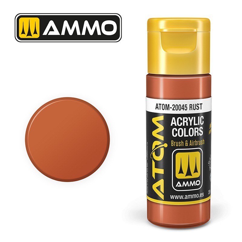 AMMO MIG ATOM 20045 Rust PAS RENGİ AKRİLİK MAKET BOYASI