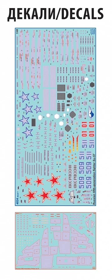 ZVEZDA 4824 1/48 Suchoi SU- 57 RUS HAYALET SAVAŞ UÇAĞI MAKETİ