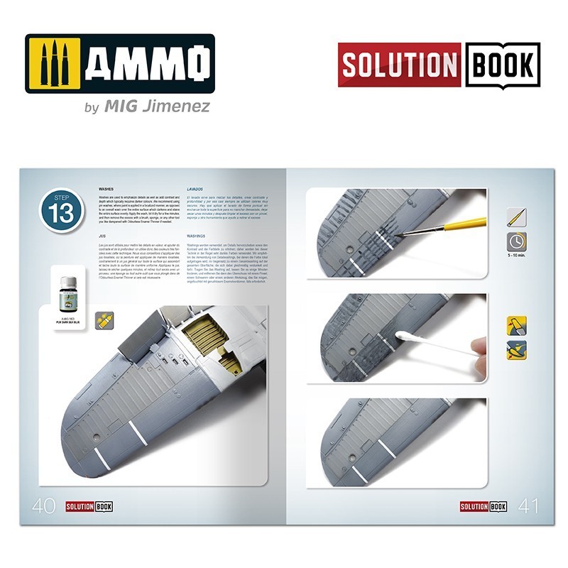 AMMO MIG 6523 How to Paint US Navy WWII Late SOLUTION BOOK - GEÇ DÖNEM AMERİKAN DONANMASI UÇAKLARI BOYAMA TEKNİKLERİ KİTABI