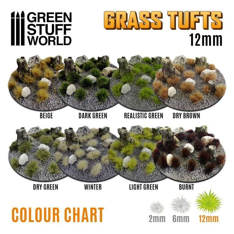 GREEN STUFF WORLD 10665 Grass TUFTS 12mm self-adhesive WINTER - 12MM KIŞ ÇİM ÖBEĞİ