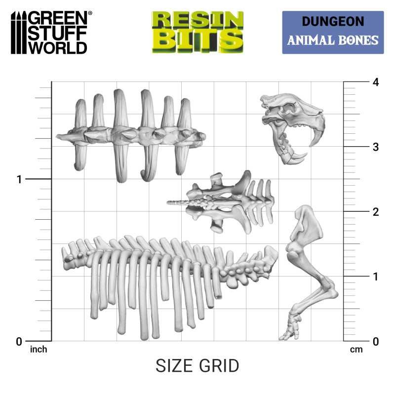 GREEN STUFF WORLD 12242 3D printed set - Animal Bones HAYVAN KEMİKLERİ