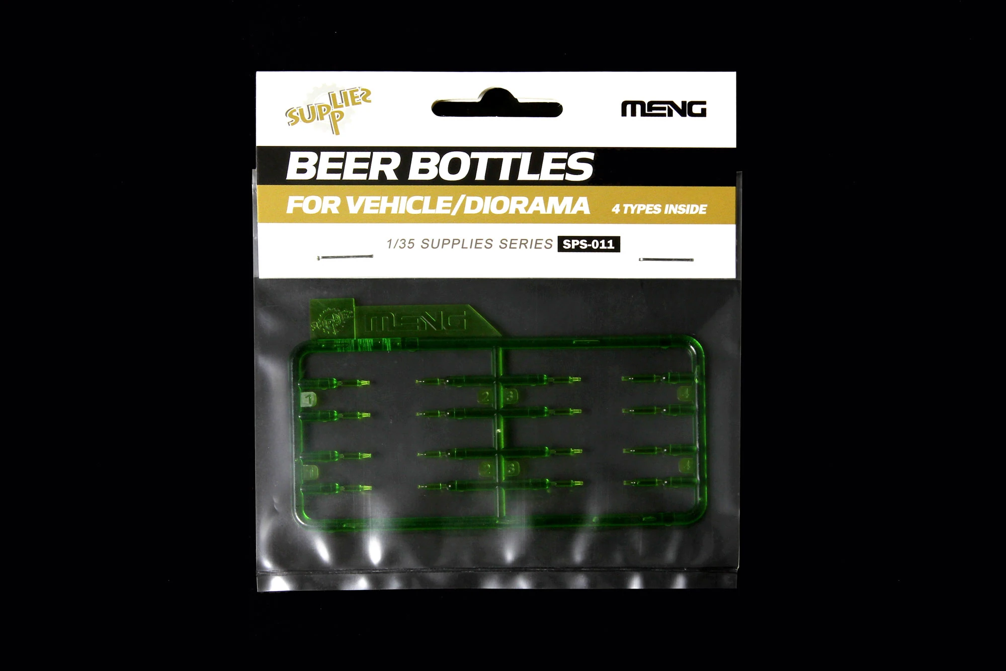 MENG SPS-011 1/35 BEER BOTTLES FOR VEHICLE/DIORAMA BİRA ŞİŞELERİ DETAYLANDIRMA SETİ