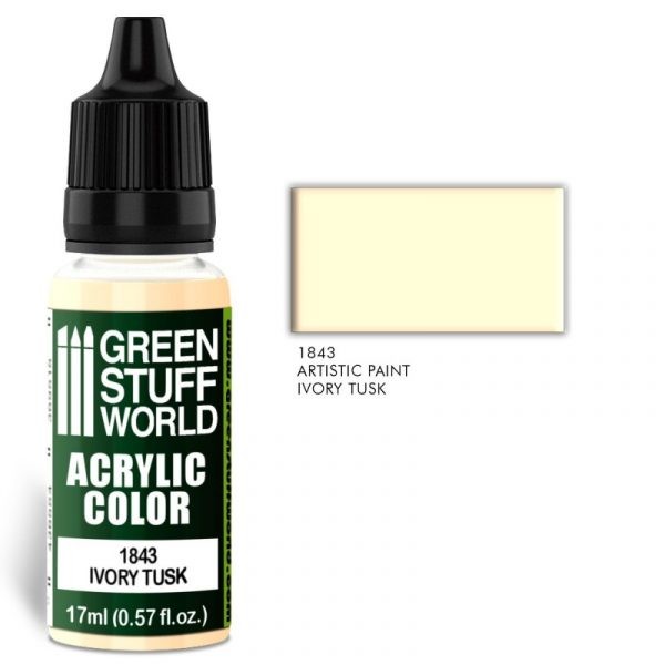 GREEN STUFF WORLD 1843 AcrylIc Color IVORY TUSK MAKET BOYASI