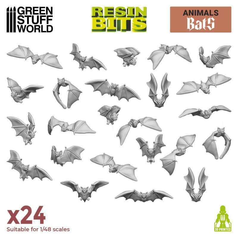 GREEN STUFF WORLD 12295 3D printed set - Bats REÇİNE YARASA SETİ