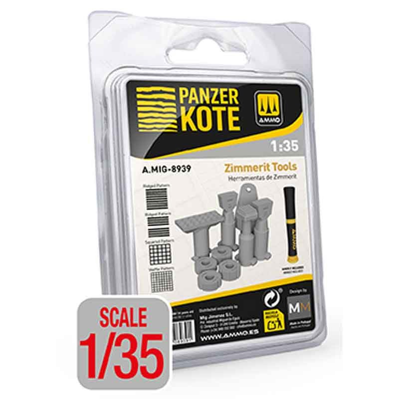 AMMO MIG 8939 Panzer Kote Zimmerit Tools (1/35) -ZİMMERİT MACUNU UYGULAMA ALETİ