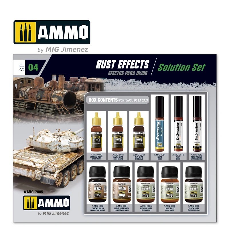 AMMO MIG 7805 SUPER PACK RUST EFFECTS PAS EFEKTLERİ SETİ