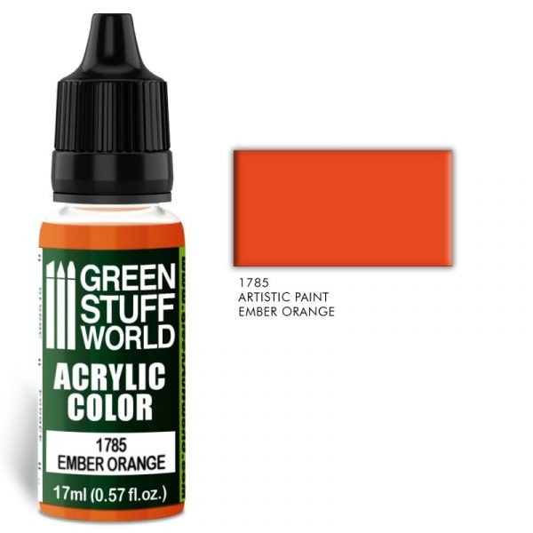 GREEN STUFF WORLD 1785 Acrylıc Color EMBER ORANGE MAKET BOYASI