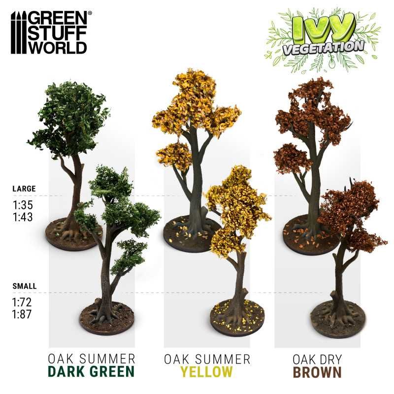 GREEN STUFF WORLD 4636 Ivy Foliage - Brown Oak - Large SONBAHAR BÜYÜK MEŞE YAPRAKLI SARMAŞIK