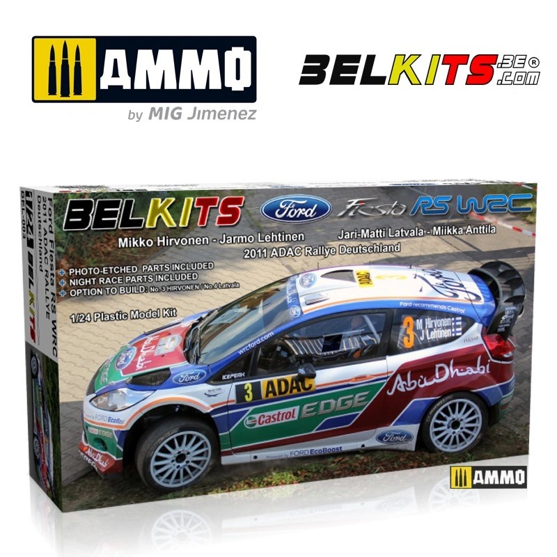 BELKITS 003 1/24 FORD FIESTA WRC YARIŞ ARABASI MAKETİ