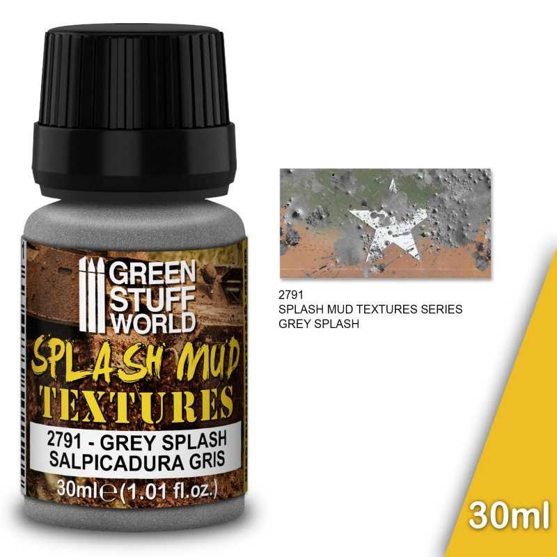 GREEN STUFF WOLRD 2791 Splash Mud Textures GREY - GRİ SIÇRAMIŞ ÇAMUR DOKUSU 30ml