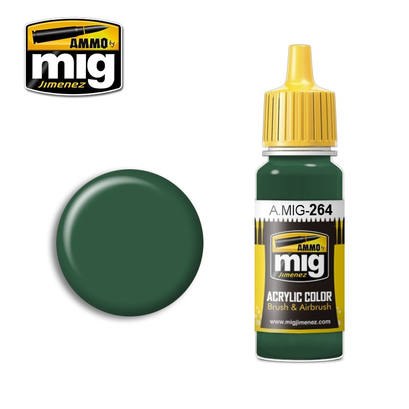 AMMO MIG 0264 IJA NAKAJIMA DARK GREEN MAKET BOYASI