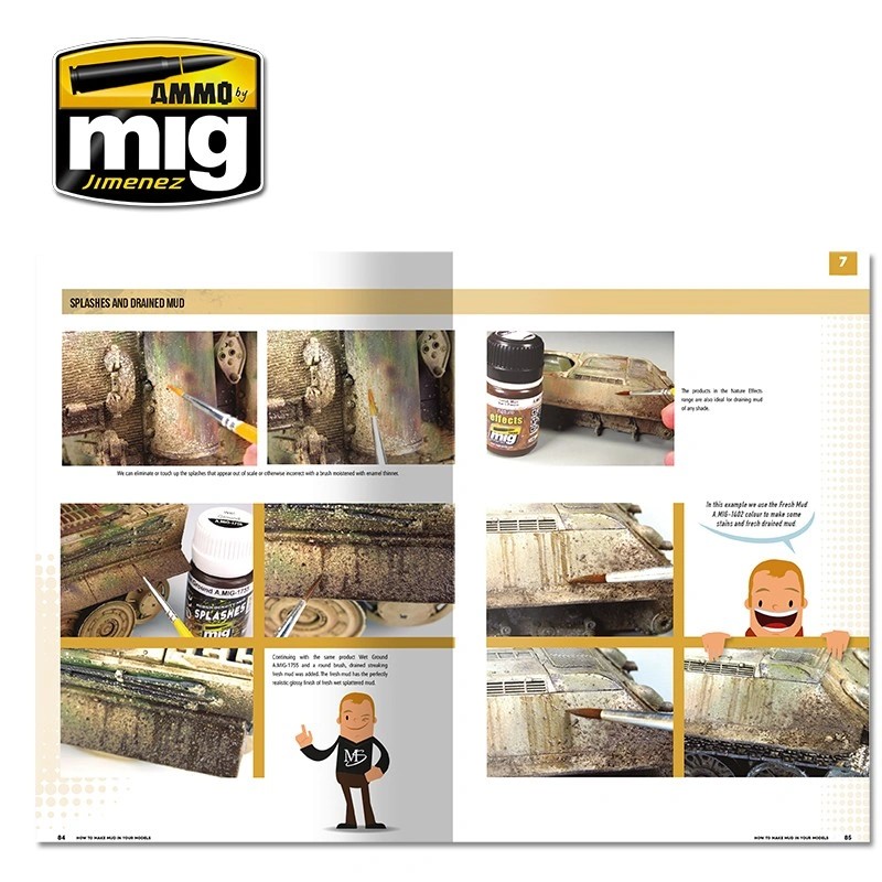 AMMO MIG 6210 MODELLING SCHOOL - HOW TO MAKE MUD IN YOUR MODELS (English) MAKETLERDE ÇAMUR YAPMA TEKNİKLERİ KİTABI