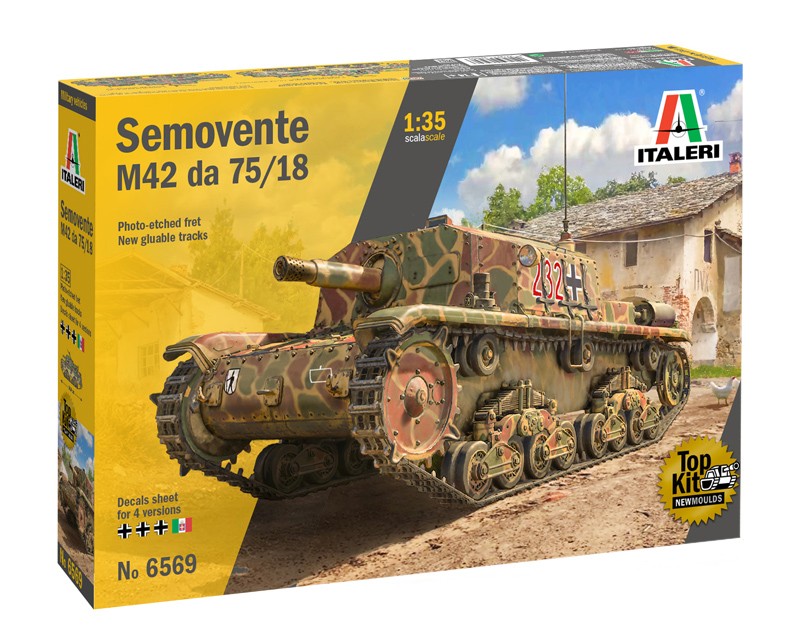 ITALERI 6569 1/35 SEMOVENTE M42 da 75/18 TANK MAKETİ