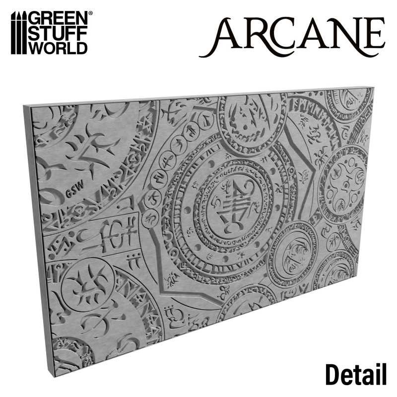 GREEN STUFF WORLD 3411 ROLLİNG PİN Arcane – Arcane DESENLİ ZEMİN RULOSU