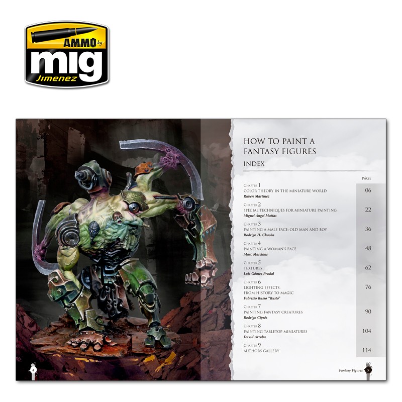 AMMO MIG 6125 Painting Secrets for Fantasy Figures English FİGÜR BOYAMA TEKNİKLERİ KİTABI