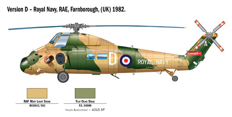 ITALERI 2720 1/48 Wessex UH.5 SALDIRI NAKLİYE HELİKOPTERİ MAKETİ