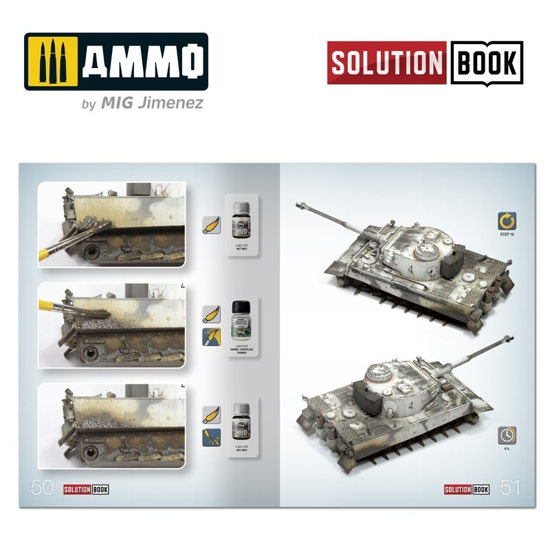 AMMO MIG 6601 How to Paint WWII German Winter Vehicles SOLUTION BOOK - İKİNCİ DÜNYA SAVAŞI ALMAN KIŞ ARAÇLARI BOYAMA TEKNİKLERİ KİTABI