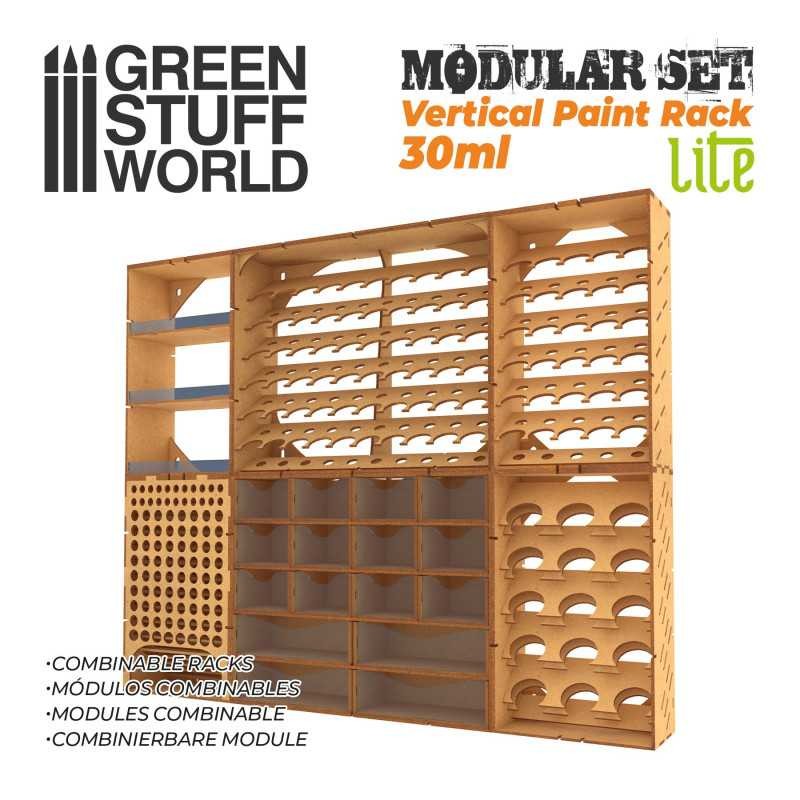 GREEN STUFF WORLD 11524 Vertical Paint Organiser 30ml LITE - DİKEY 15'li BOYA STANDI 30 ML