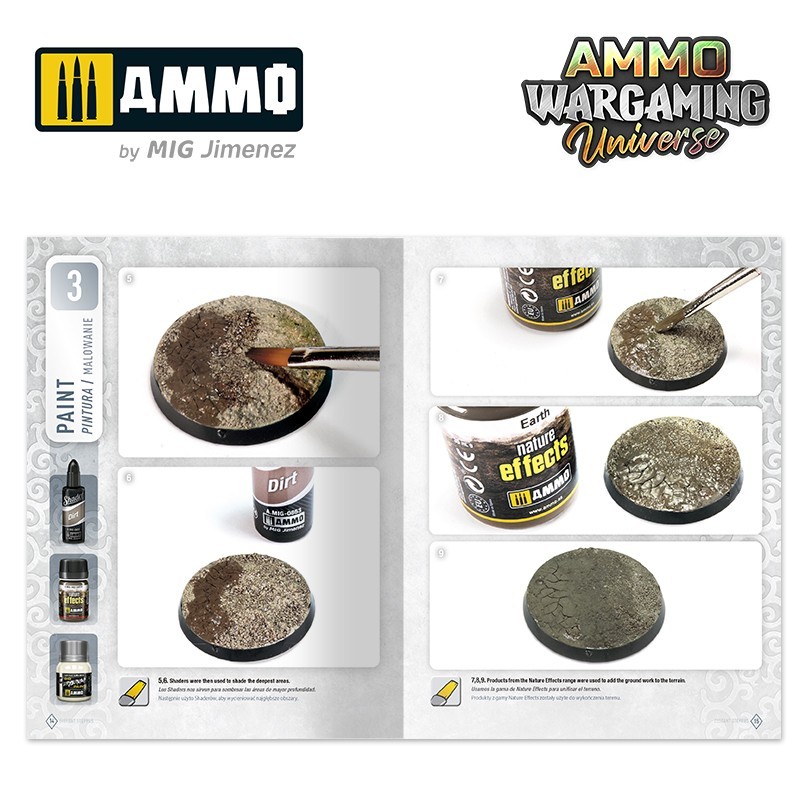 AMMO MIG 6921 WARGAMING UNIVERSE Book 02 Distant Steppes - UZAK STEPLER ZEMİN YAPIM TEKNİKLERİ KİTABI