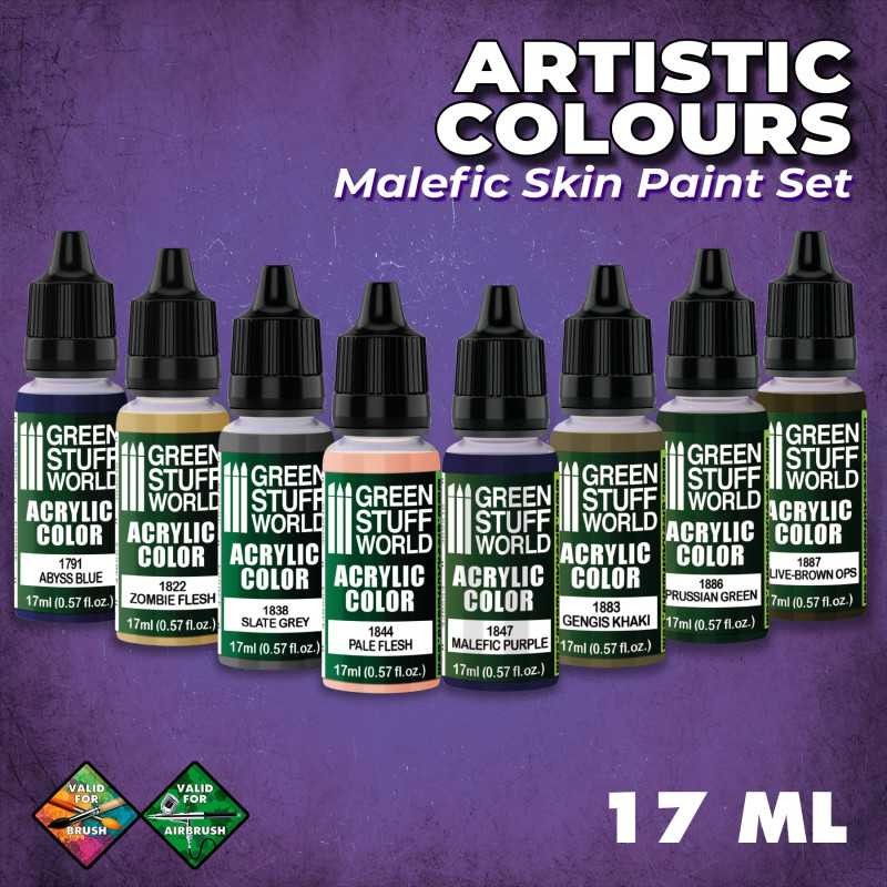 GREEN STUFF WORLD 10122 Paint Set - Malefic Skin BOYAMA SETİ