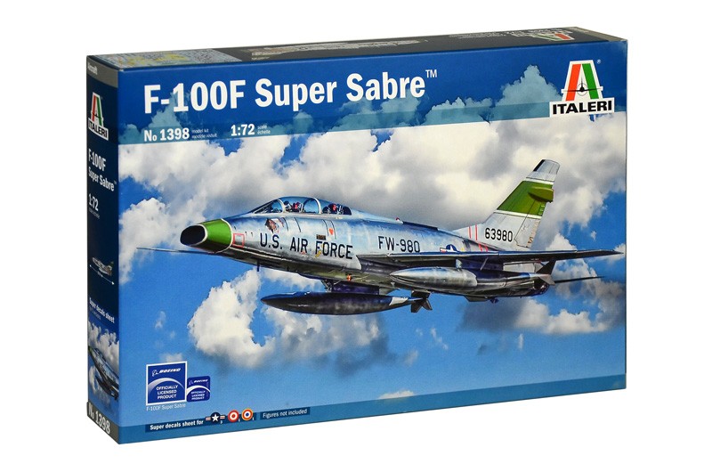 ITALERI 1398 1/72 F-100F SUPER SABRE SAVAŞ UÇAĞI MAKETİ