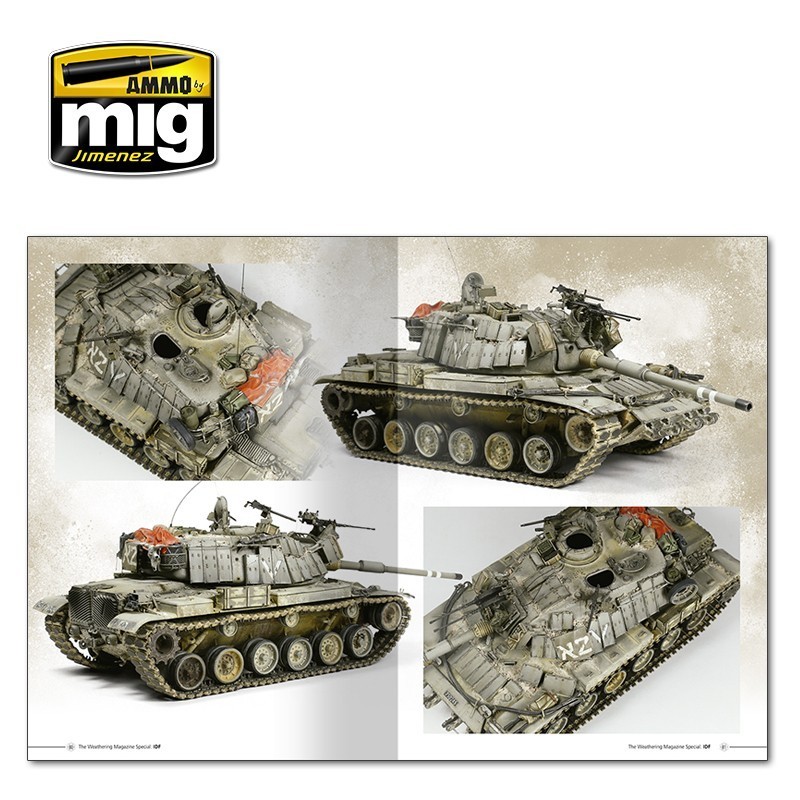 AMMO MIG 6128 THE WEATHERING SPECIAL How to Paint IDF Tanks Weathering Guide (English) - IDF TANKLARI BOYAMA TEKNİKLERİ KİTABI