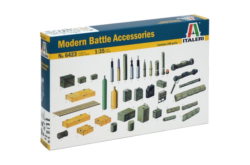 ITALERI 6423 1/35 MODERN BATTLE ACCESSORIES ASKERİ TECHİZAT MAKETİ