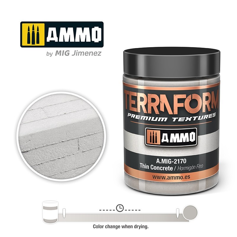 AMMO MIG 2170 TERRAFORM Thin Concrete - İnce Beton Zemin Dokusu