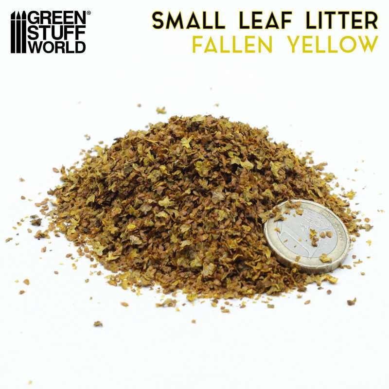 GREEN STUFF WORLD 13248 Small Leaf Litter - Fallen Yellow Color KULLANIMA HAZIR KÜÇÜK YAPRAK