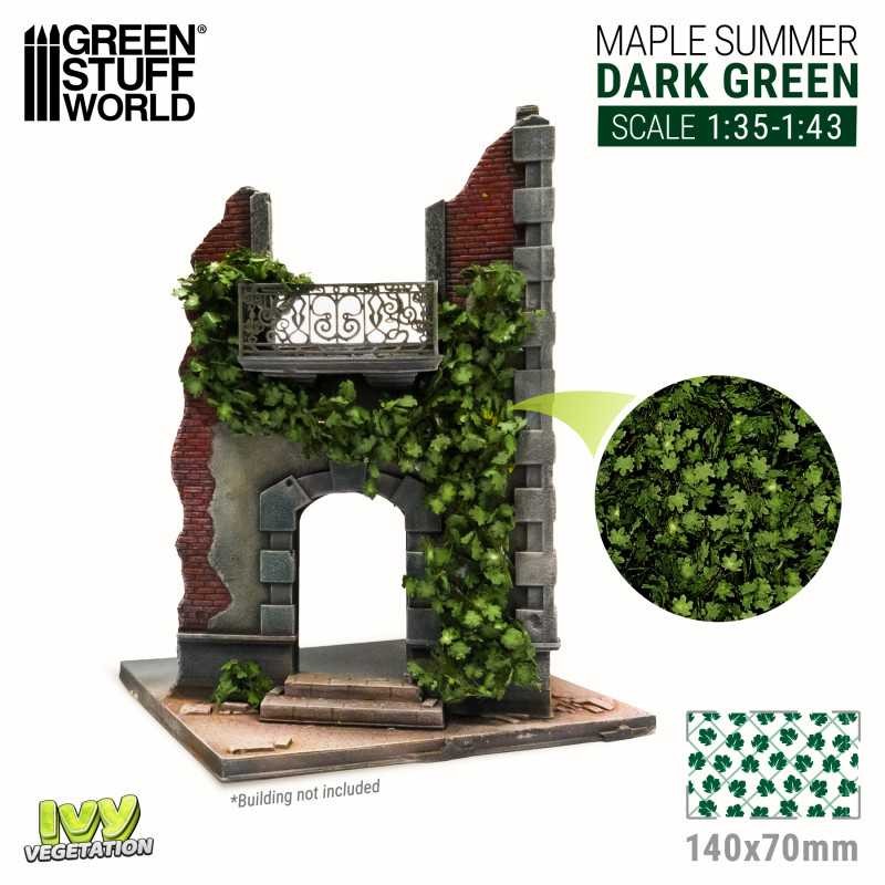 GREEN STUFF WORLD 4638 Ivy Foliage - Dark Green Maple - Large KOYU YEŞİL BÜYÜK AKAĞAÇ YAPRAKLI SARMAŞIK
