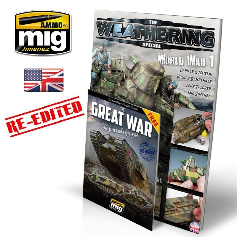 AMMO MIG 6011 THE WEATHERING SPECIAL World War I (English) - BİRİNCİ DÜNYA SAVAŞI BOYAMA TEKNİKLERİ KİTABI