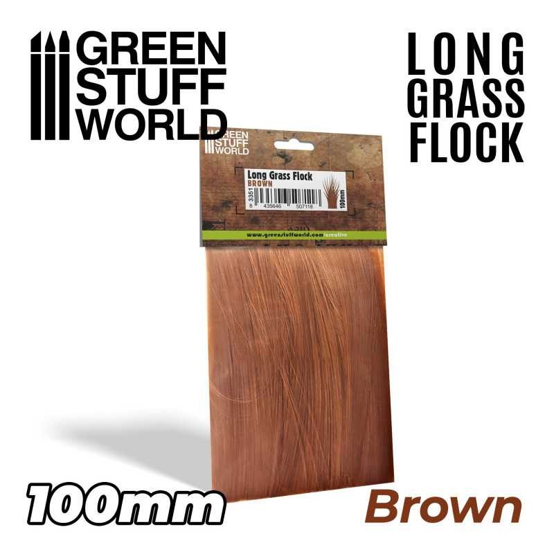 GREEN STUFF WORLD 3351 Long Grass Flock 100mm - Brown 10 CM UZUN ÇALI - KAHVERENGİ