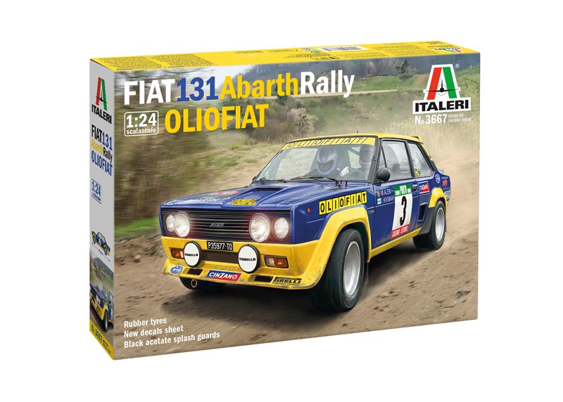 ITALERI 3667 1/24 FIAT 131 Abarth Rally OLIO FIAT YARIŞ ARABASI MAKETİ