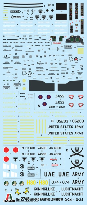 ITALERI 2748 1/48 AH 64D APACHE LONGBOW SALDIRI HELİKOPTERİ MAKETİ
