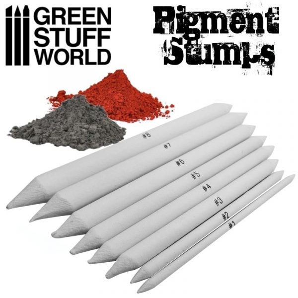 GREEN STUFF WORLD 1690 PİGMENT BLENDİNG STUMPS SET – PİGMENT KAYNAŞTIRMA KALEMİ SETİ