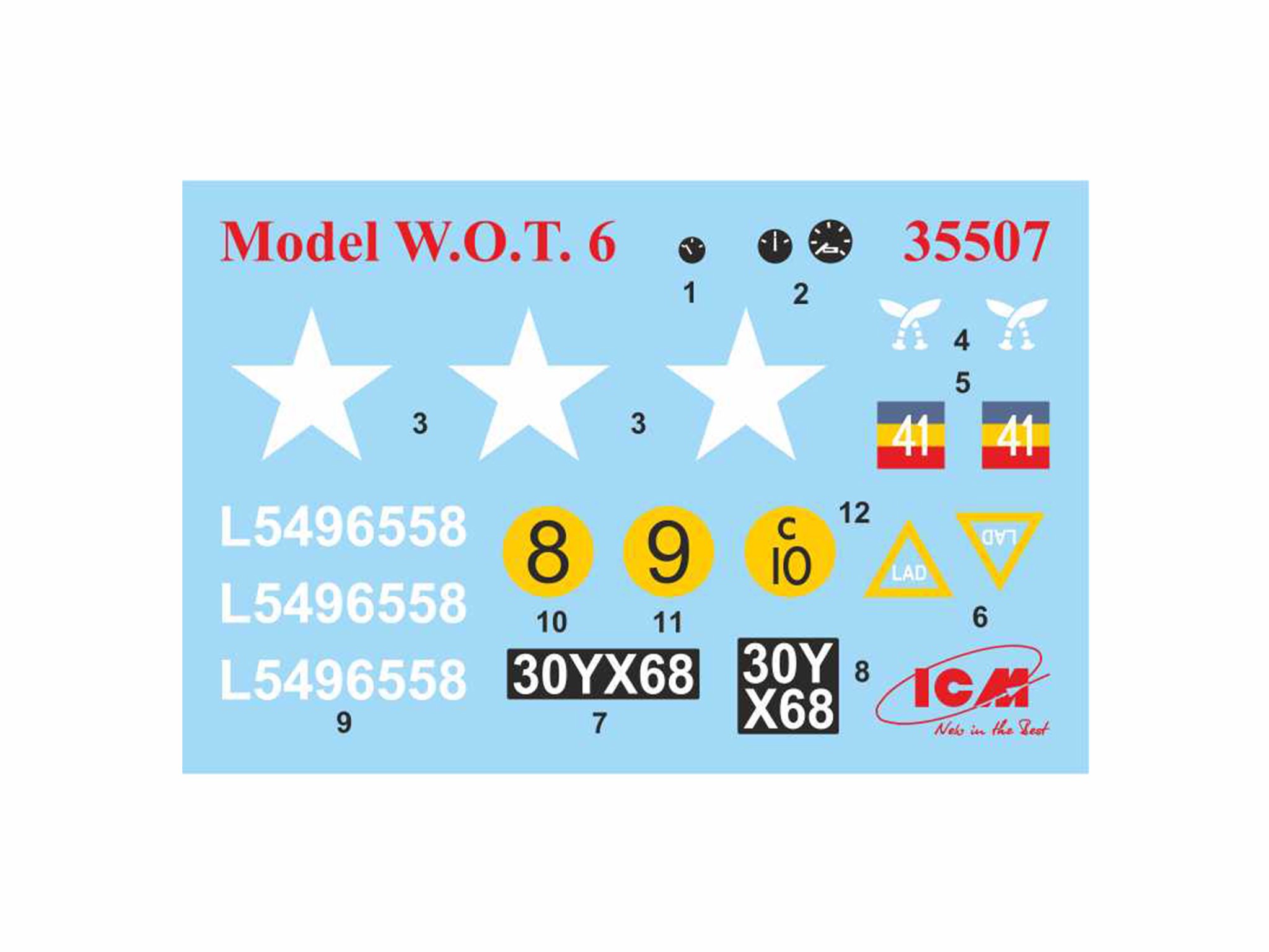 ICM 35507 1/35 MODEL WOT 6 İNGİLİZ KAMYON MAKETİ