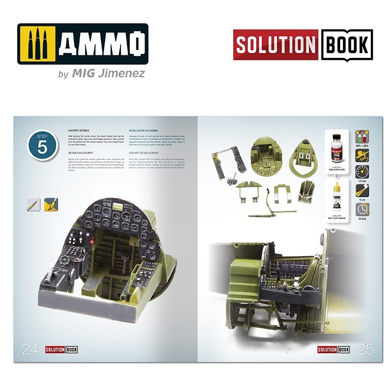 AMMO MIG 6523 How to Paint US Navy WWII Late SOLUTION BOOK - GEÇ DÖNEM AMERİKAN DONANMASI UÇAKLARI BOYAMA TEKNİKLERİ KİTABI