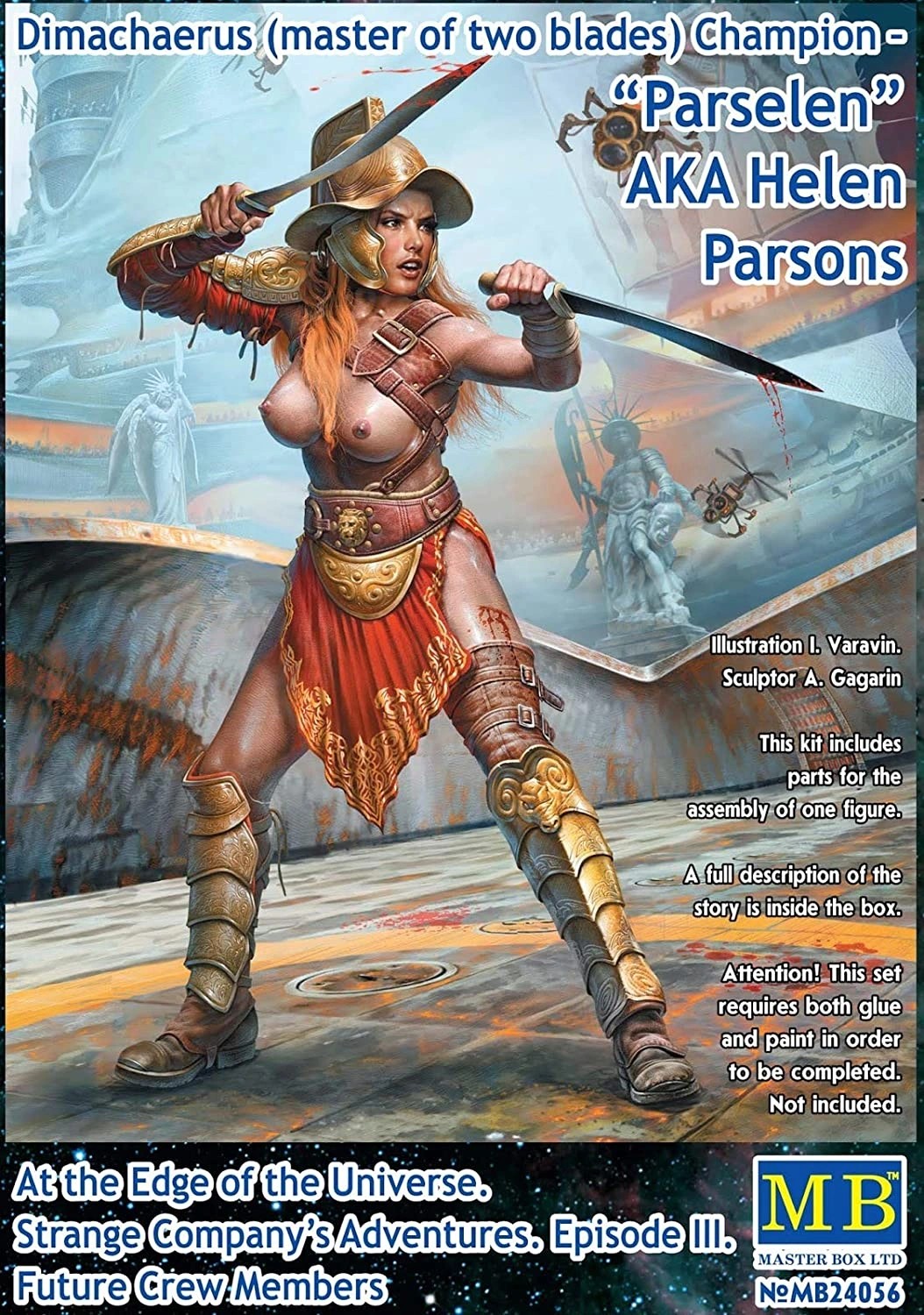 MASTER BOX 1/24 24056 Dimachaerus (master of two blades) Champion – "Parselen" AKA Helen Parsons