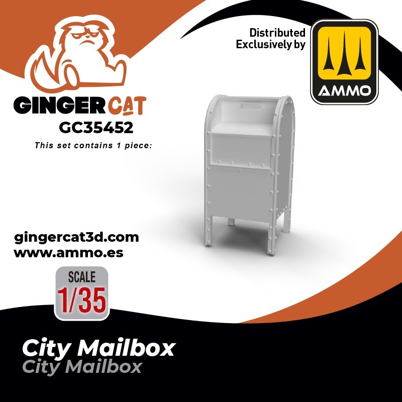 Ginger Cat 35452 1/35 City Mailbox (1pcs) Reçine Detay Seti