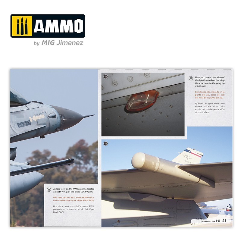 AMMO MIG 6029 F-16 Fighting Falcon / VIPER - VISUAL MODELERS GUIDE REFERANS FOTOĞRAFLARI DERGİSİ