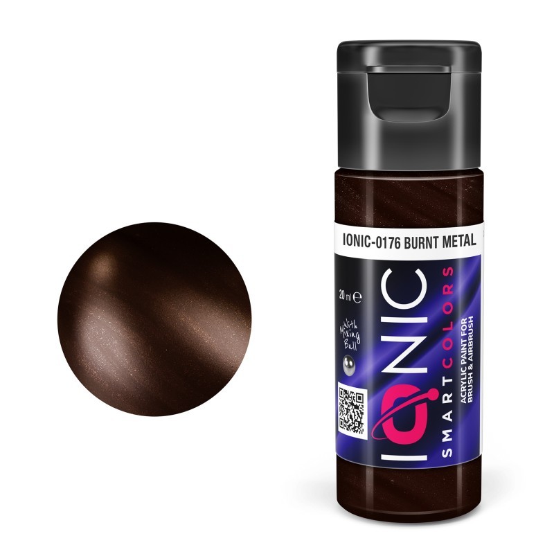 AMMO MIG IONIC 0176 Burnt Metal AKRİLİK MAKET BOYASI