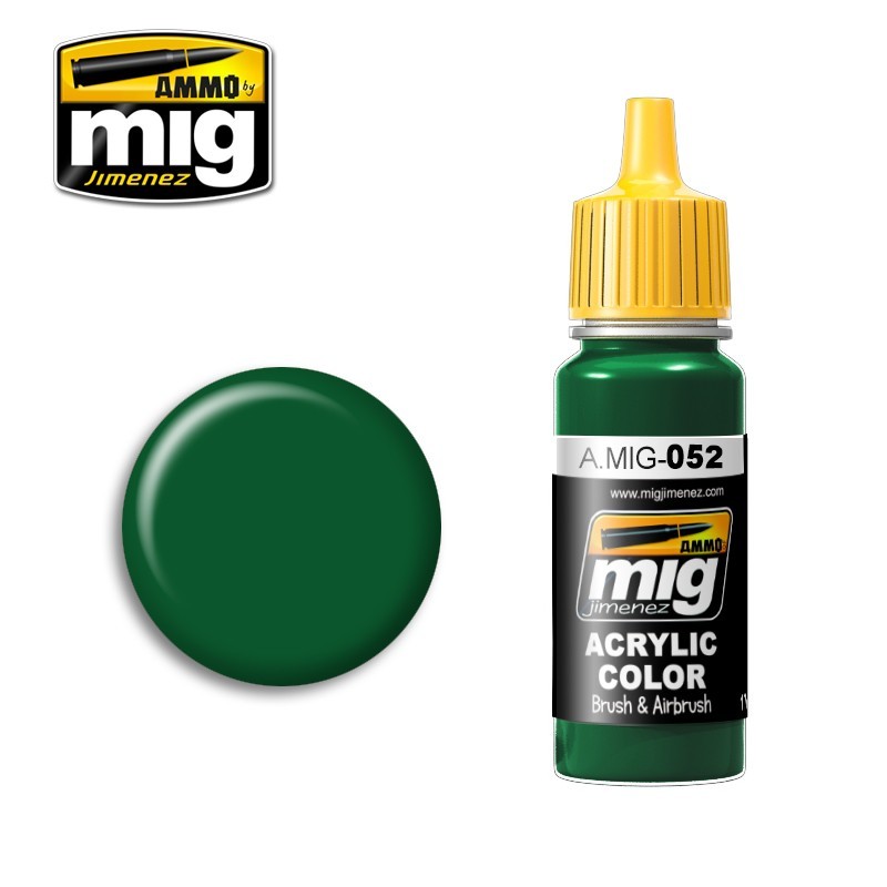 AMMO MIG 0052 RAL 6028 DEEP GREEN MAKET BOYASI