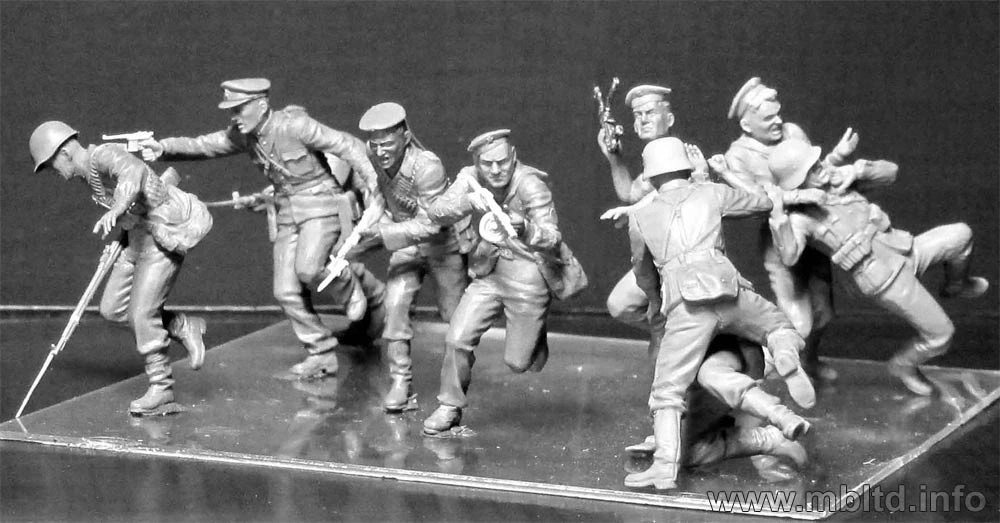 MASTER BOX 1/35 35153 "Soviet Marines, Attack, 1941-1942. Eastern Front Battle Series, Kit No.3"