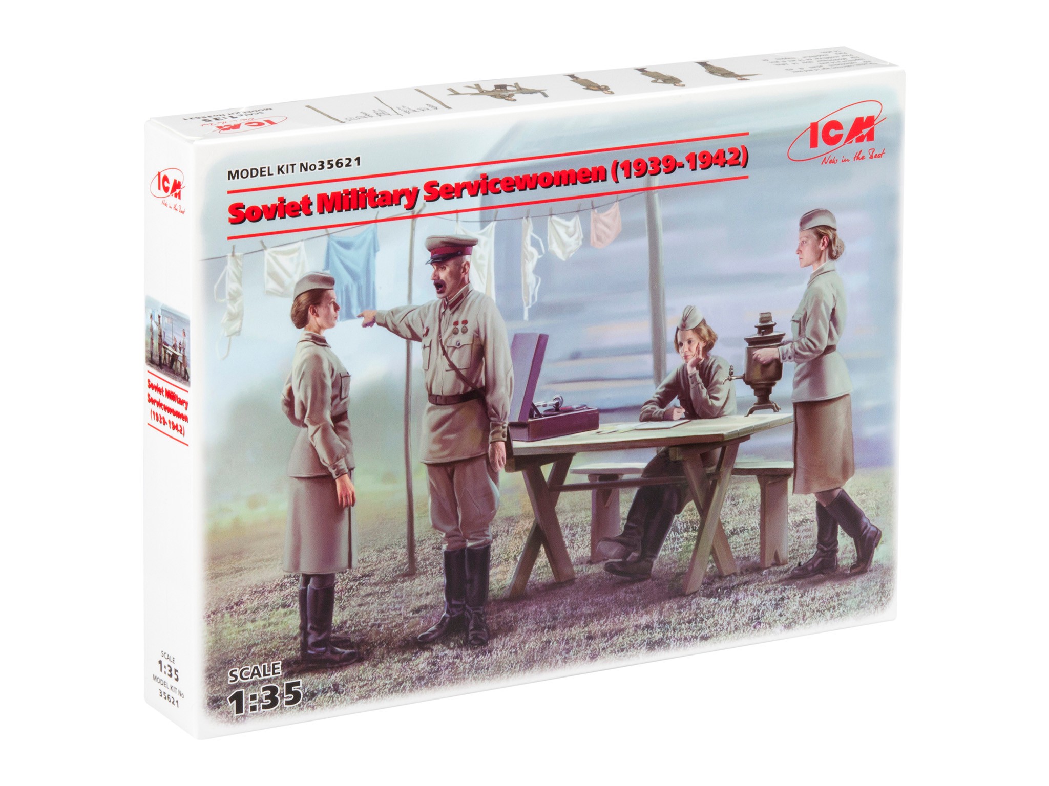 ICM 35621 1/35 SOVIET MILITARY SERVICE WOMAN FİGÜR MAKETİ